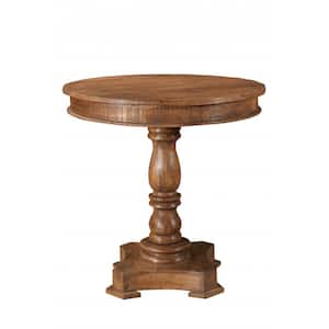 Danielle White Wood 30 in. Pedestal Dining Table (Seats 2)