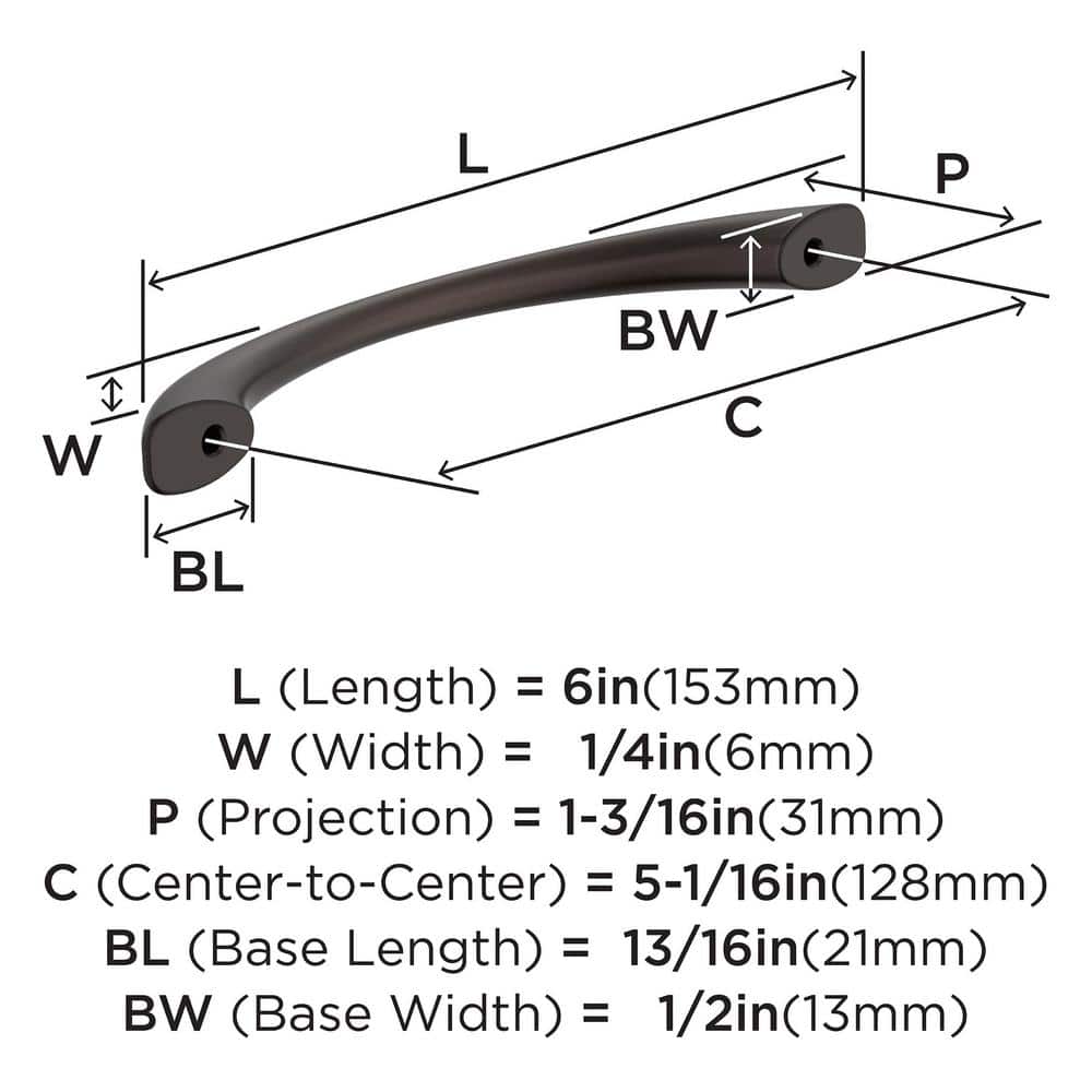 Vaile Oil-Rubbed Bronze 5-1/16 inch Cabinet Pull