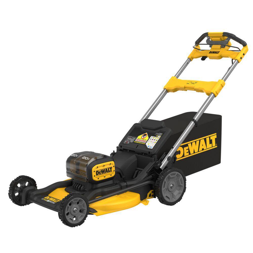 DEWALT 20V MAX 21 in. Brushless Cordless Battery Powered Self Propelled Lawn Mower Kit with (2) 10 Ah Batteries and Chargers