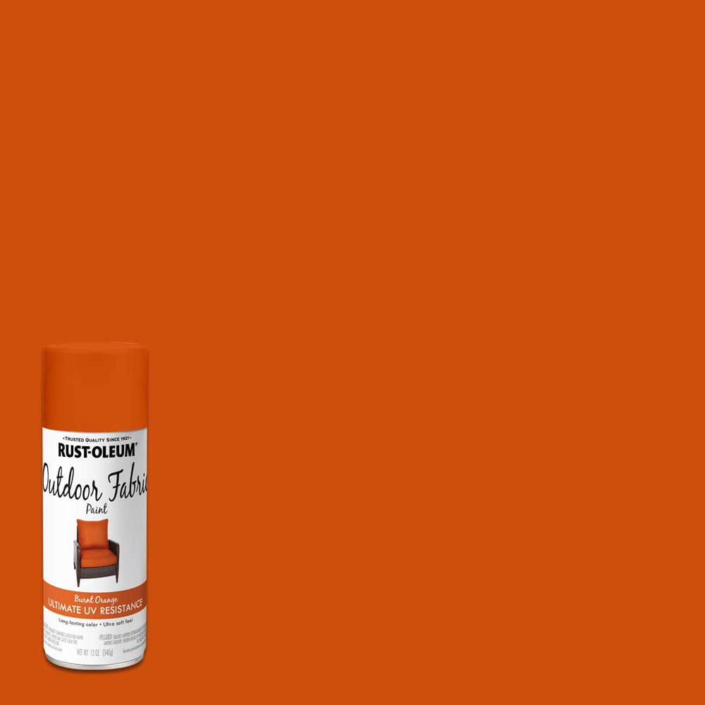 Rust-Oleum 12 oz. Burnt Orange Outdoor Fabric Spray Paint 352122 - The Home  Depot