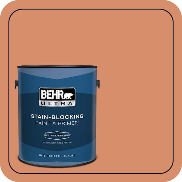 BEHR ULTRA 1 gal. #MQ4-38 Balcony Sunset Extra Durable Satin Enamel Interior Paint & Primer