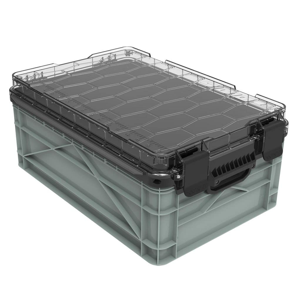Weather Resistant Half Size Storage Bin High Stacking Heavy Duty Stackable Storage Bin with Lid and Dividers Aircraft price history on PriceWatchPro