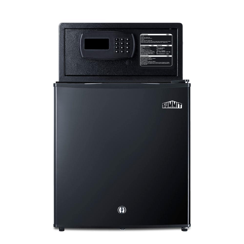 Summit Appliance 18 in. 1.6 cu. ft. Mini Refrigerator in Black with Safe