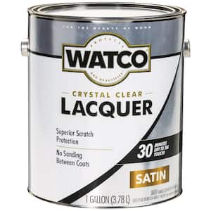1 gal. Clear Satin Lacquer Wood Finish (2-Pack)