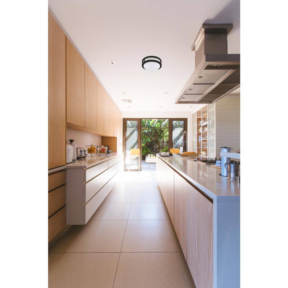 Bronze 17-Inch Dimmable LED Flush Mount Ceiling Light