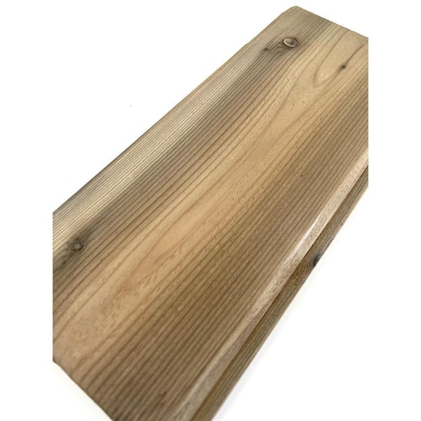 Dingewood 1 in. x 6 in. x 8 ft. Vintage Clay Brown, Cedar Tongue & Groove Reversible Weathered Barn Wood Boards (6-Pack)