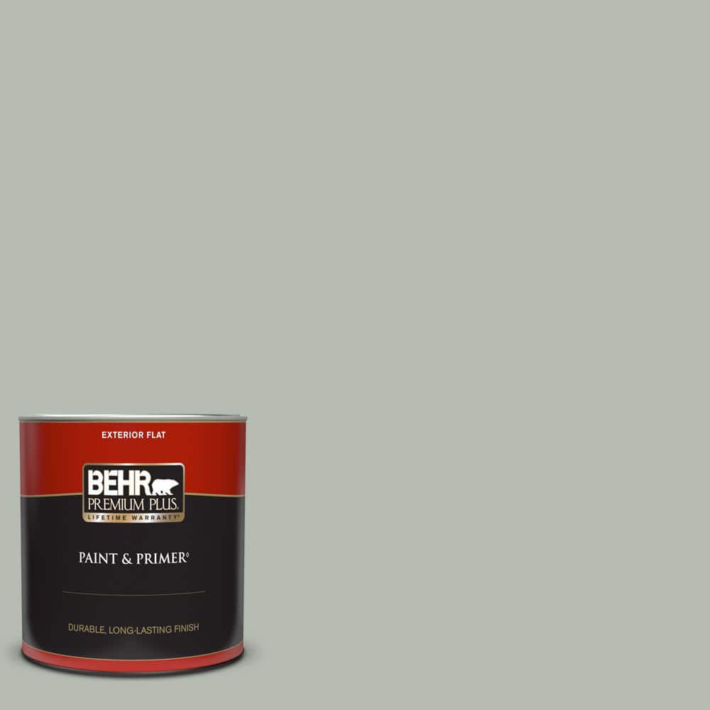 BEHR PREMIUM PLUS 1 qt. Home Decorators Collection. HDCAC21 Keystone Gray Flat Exterior Paint