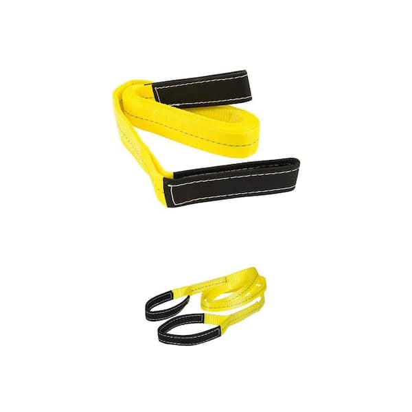 1 in. x 6 ft. and 2 in. x 12 ft. 1 Ply Lift Sling with Flat Loop Combo