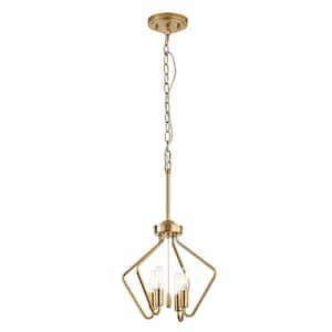 Andalusia 4-Lights Warm Aged Brass finish Pendant