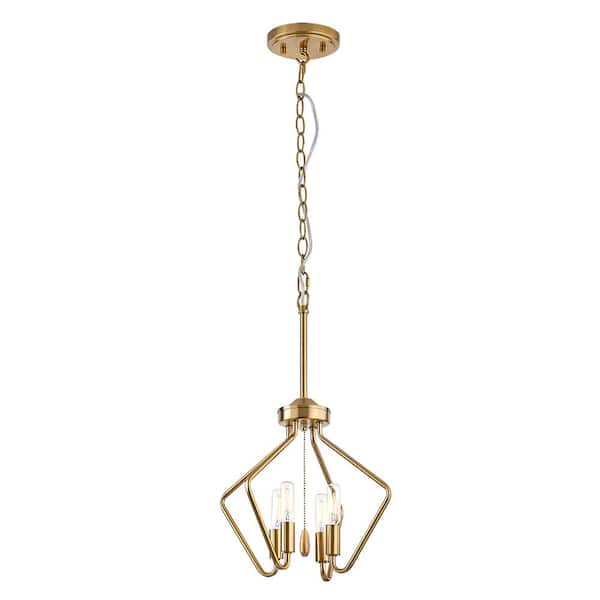 Home Decorators Collection Andalusia 4-Lights Warm Aged Brass finish Pendant