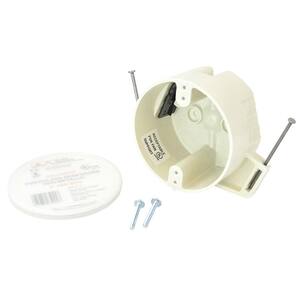 4 in. Dia 22-1/2 cu. in. New Work Fan Rated Round Outlet Box