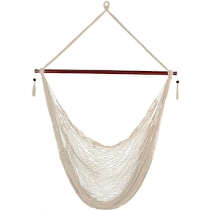 Hanging Cabo 6 ft. X-Large Hammock Chair in Cream