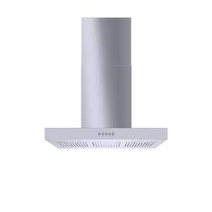 Lora 30 in. 350CFM Convertible Kitchen Island T-Shape Range Hood in Stainless Steel w/ Charcoal Filters and LED Lighting