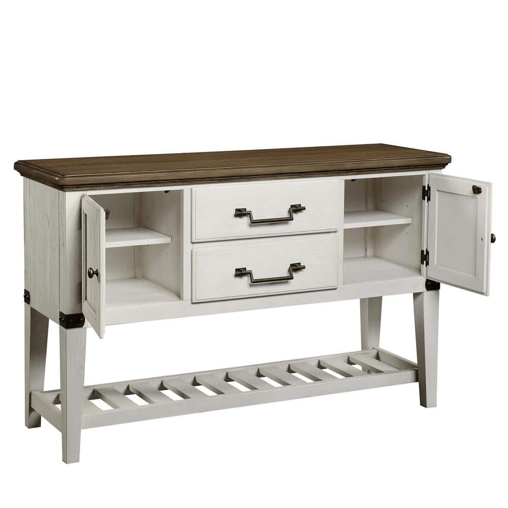 Pendleton Heritage 56'' Brown & White Farmhouse Sideboard