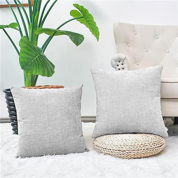 Gray Throw Pillow Covers Decorative Pillows Cover Cases Couch For