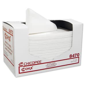 14 in. x 24 in., White, Sports Towel, (100-Towels/Pack), (6-Packs/Carton)