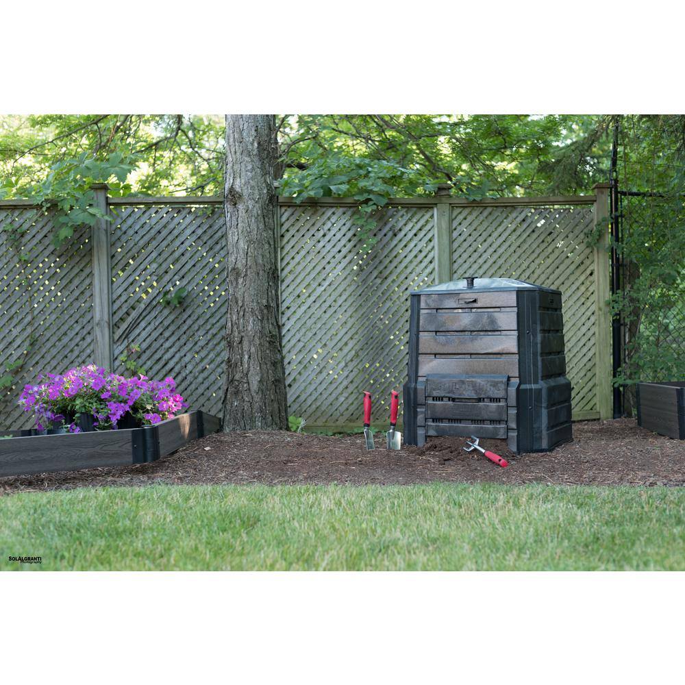 94 Gallon Black Recycled Plastic Outdoor Composter