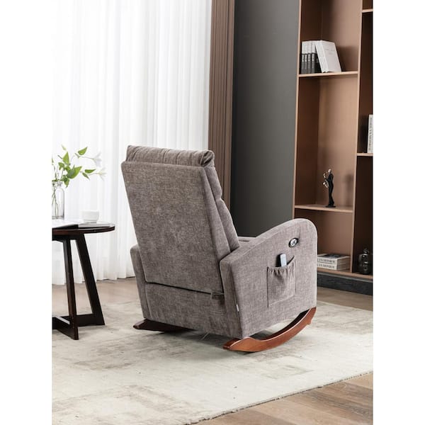 Grey Living Room Comfortable Rocking Chair Living Room Chair