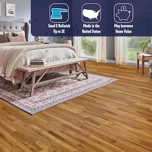 Plano Marshy Wilds Hickory 3/4 in. T x 2-1/4 in. W Solid Hardwood Flooring (20 sq. ft./carton)