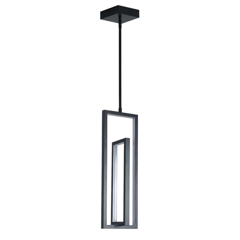 20 Watt 2-Light Black Modern Integrated LED Mini Pendant Light for Kitchen Island Foyer price history on PriceWatchPro