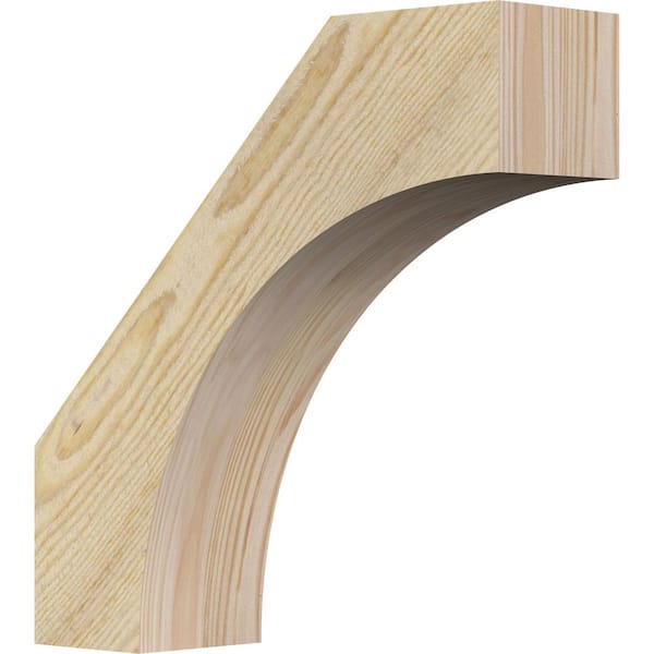 Ekena Millwork 4"W x 14"D x 14"H Westlake Rough Sawn Knee Brace, Douglas Fir