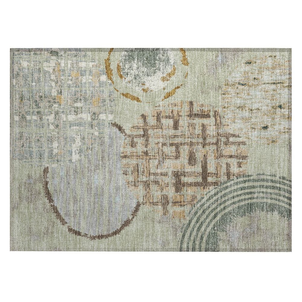 Chantille Machine Washable Indoor/Outdoor Abstract ACN2998 Celery 3 ft. x 4 ft. Area Rug price history on PriceWatchPro