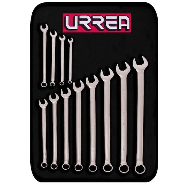 URREA Metric Long Pattern Combination Wrench Set (12-Piece)