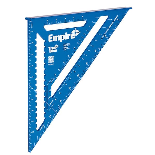 Empire 7 in. and 12 in. Laser Etched Aluminum Rafter Squares