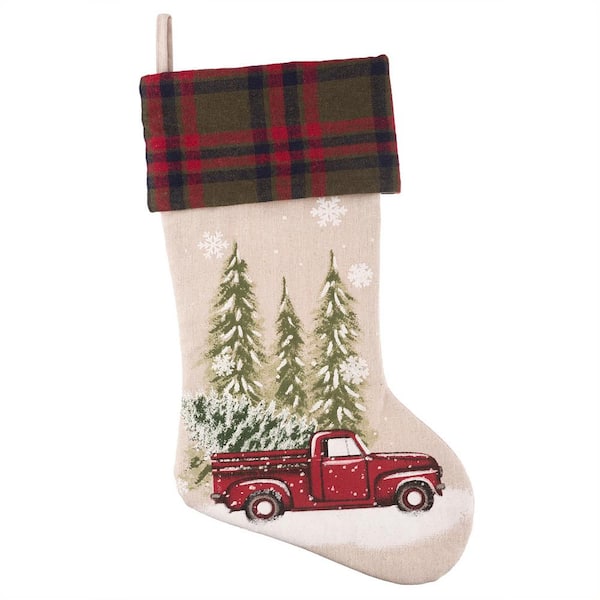 2pk 20in HangRight Nostalgia Christmas Stocking - Haute D&eacute;cor