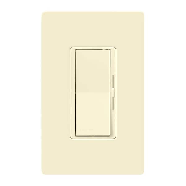 Lutron Diva LED+ Dimmer Switch with Wallplate for Dimmable LED Bulbs, 150-Watt/Single-Pole or 3-Way, Almond (DVWCL-153PH-AL)