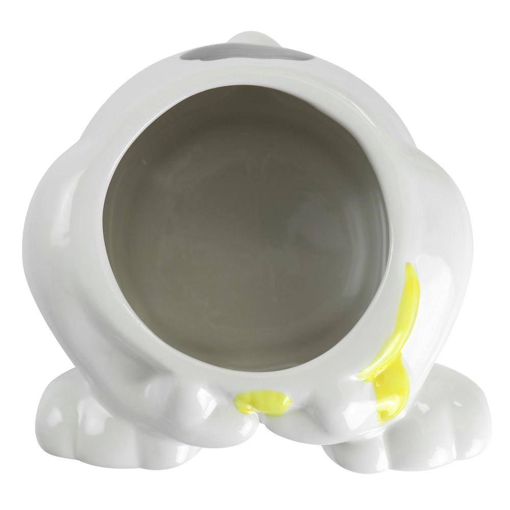 White Ceramic Snoopy and Woodstock Cookie Jar