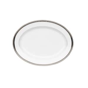 Austin Platinum 14 in. (White) Porcelain Oval Platter