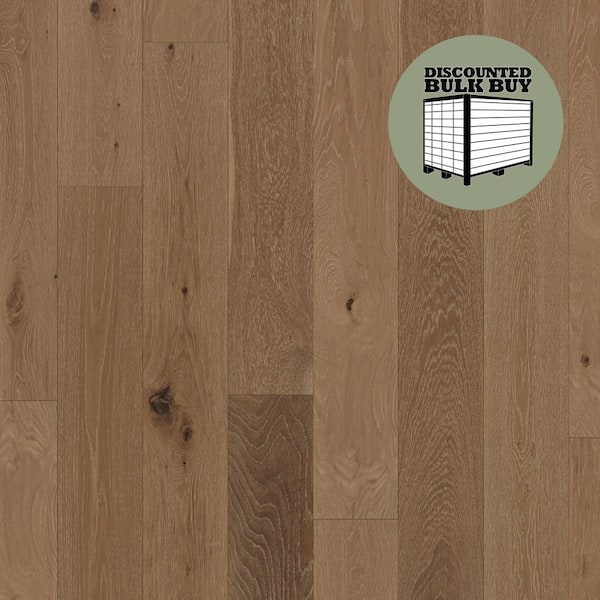 ASPEN FLOORING Osage White Oak 3/8 in. T x 7.5 in. W Tongue and Groove Wire Brushed Engineered Hardwood Flooring (1757.70 sqft/pallet)
