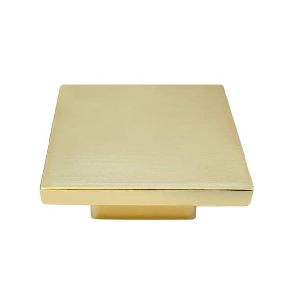 Metro 2 in. Satin Brass Square Cabinet Knob