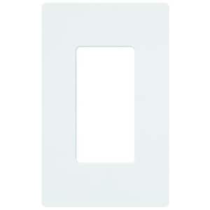 Claro 1 Gang Wall Plate for Decorator/Rocker Switches, Gloss, White (CW-1-WH) (1-Pack)