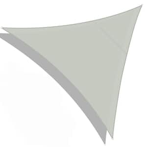 16 ft. x 16 ft. x 16 ft. Gray Triangle Sun Shade Sail