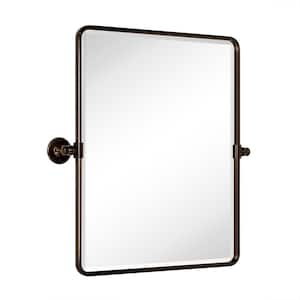 Woodvale 20 in. W x 24 in. H Small Rectangular Metal Framed Wall Mounted Bathroom Vanity Mirror in Oil Rubbed Bronze