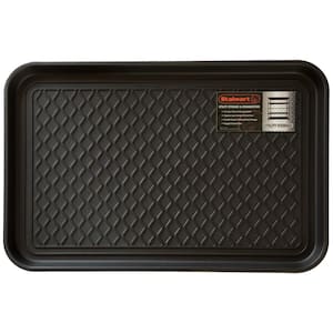 Black 15 in. x 24 in. Eco-Friendly Polypropylene Utility Boot Tray Mat