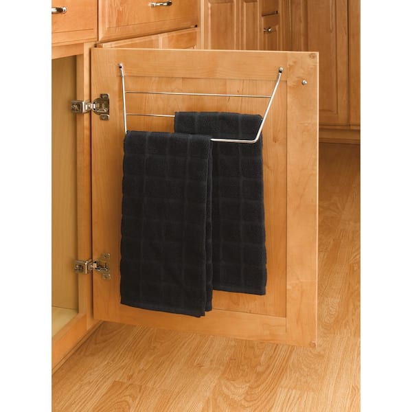 Rev-A-Shelf 13-1/2 Inch Width Wood Door Mount Sink Cabinet Organizer with  Paper Towel Holder, Min. Cabinet Opening Width: 14-3/8 Inch, Natural Maple  4SBPT-18-1
