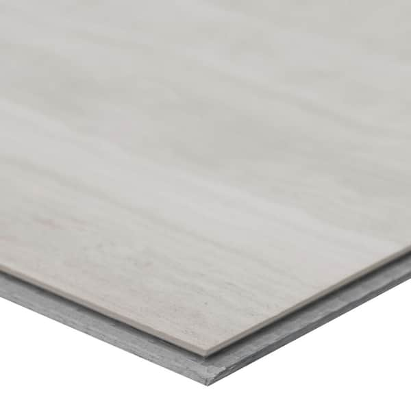 A&A Surfaces White Ocean 12 MIL x 12 in. x 24 in. Waterproof Click 