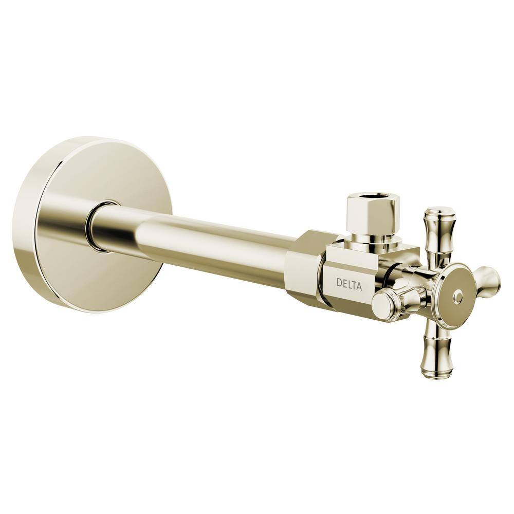 1/2 in. x 7.81 in. L Polished Nickel Brass Angled Supply Stop Valve price history on PriceWatchPro