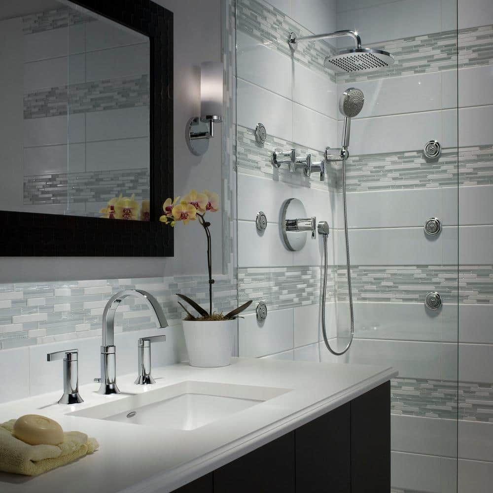 Polished Chrome Round 3-Spray Body Shower Jet