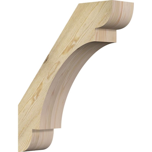 Ekena Millwork 6"W x 24"D x 28"H Olympic Rough Sawn Knee Brace, Douglas Fir