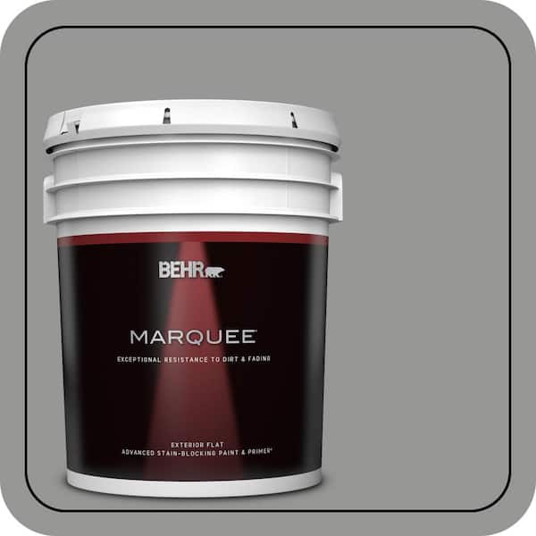 BEHR MARQUEE 5 gal. #PPU24-19 Shark Fin Flat Exterior Paint & Primer