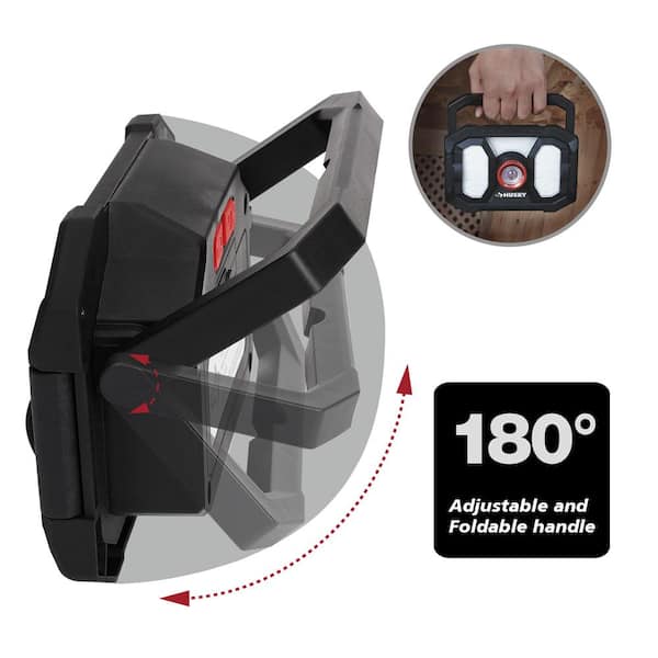 Husky 2000-Lumens LED Dual Panel Focusing Rechargeable Utility