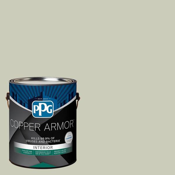 COPPER ARMOR 1 gal. PPG1031-1 Mix Or Match Eggshell Antiviral and Antibacterial Interior Paint with Primer