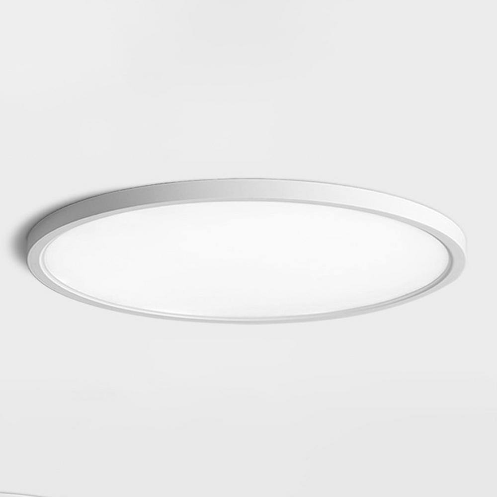 TAIFOND 15.75 in. White Dimmable Full Spectrum LED Flush Mount Ceiling ...