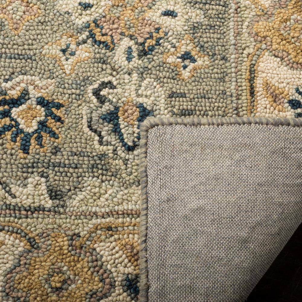 Ivory Hand-Tufted Wool Square Tufted Accent Rug - 3'