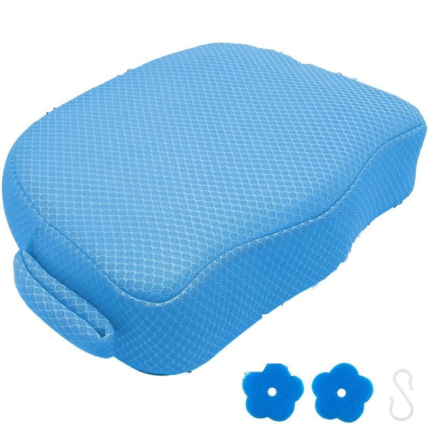 5 in. Thick Supportive Cushion Non-Slip Bottom Weight for Quick Sink Without Float Including Inflatable Seat for Adult