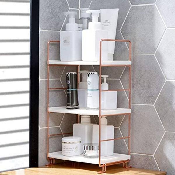 Dyiom Kitchen Spice Rack, Freestanding Stackable Organizer Shelf, Bathroom  Countertop Storage Shelf Cosmetic Organizer Holder B0B2K5MJLQ - The Home  Depot